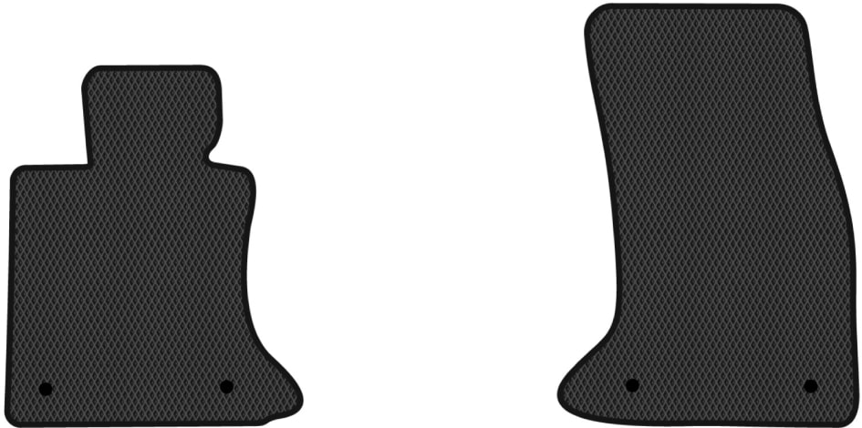 EVA килимки в салон авто передні EVAtech для 5 Series (E60) BMW 2003-2010 6 покоління Sedan EU (BM1419AB2BW4RBB)