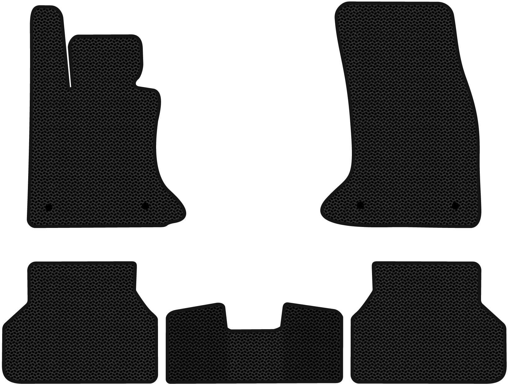 EVA коврики в салон авто EVAtech для 5 Series (E60) BMW 2003-2010 6 поколение Sedan EU BM1419C5BW4KBB