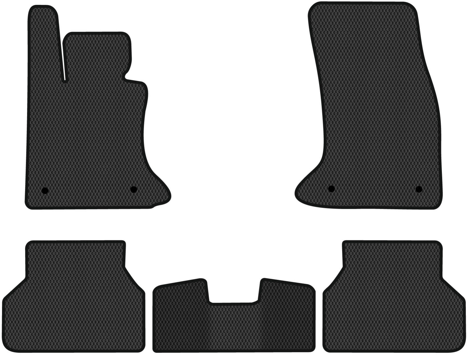 EVA коврики в салон авто EVAtech для 5 Series (E60) BMW 2003-2010 6 поколение Sedan EU BM1419C5BW4RBB