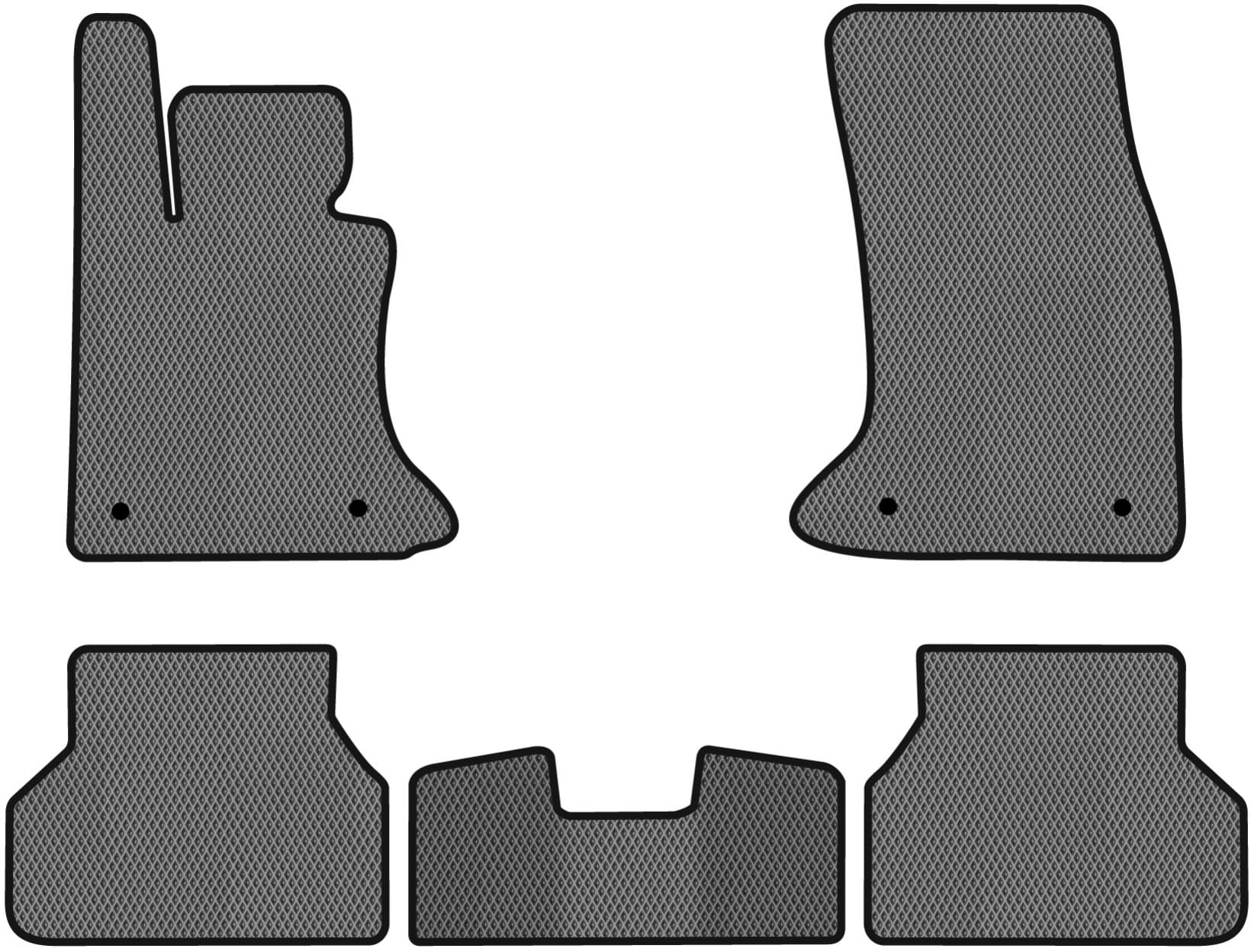 EVA коврики в салон авто EVAtech для 5 Series (E60) BMW 2003-2010 6 поколение Sedan EU BM1419C5BW4RGB
