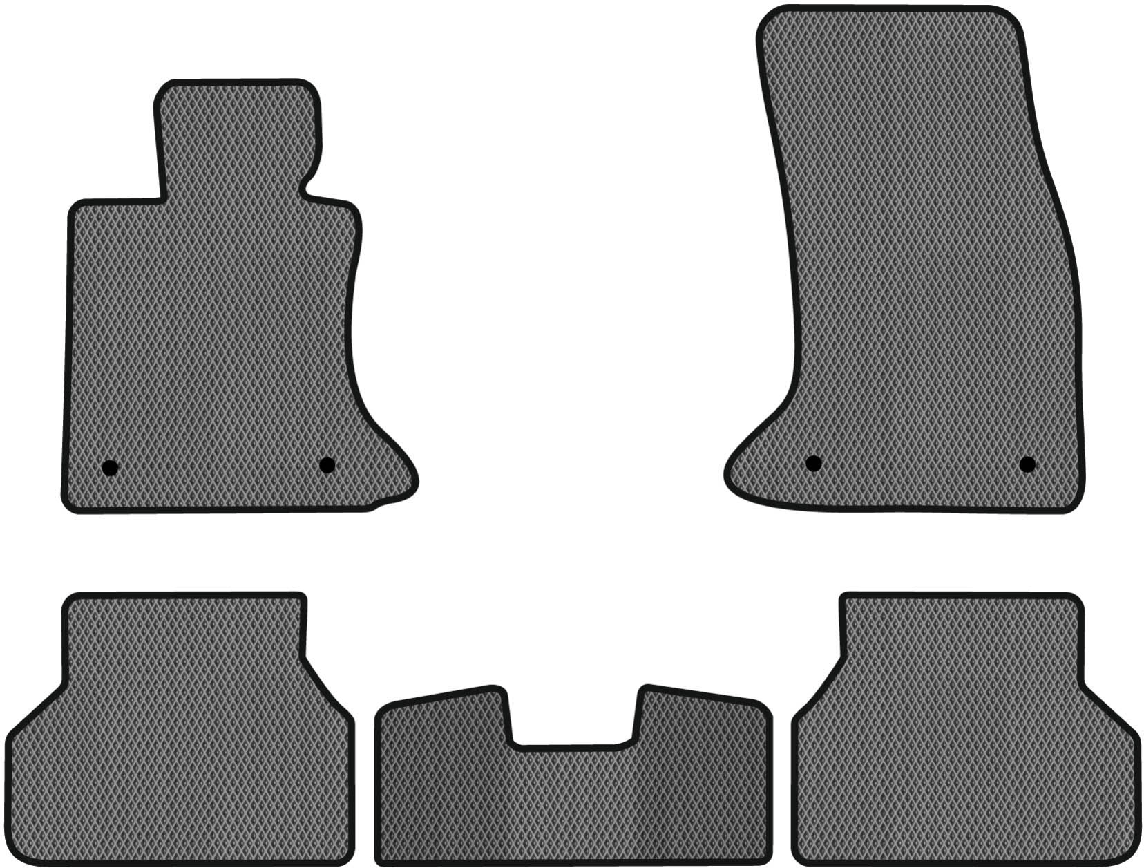 EVA коврики в салон авто EVAtech для 5 Series (E60) BMW 2003-2010 6 поколение Sedan EU BM1419CB5BW4RGB