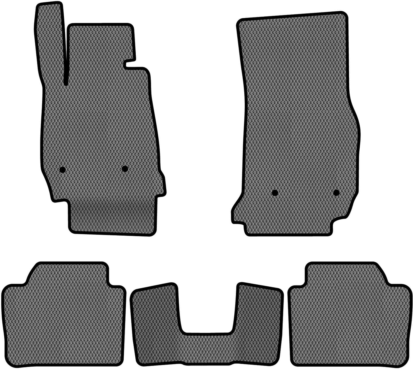 EVA коврики в салон авто EVAtech для 3 Series (F30) BMW 2012-2019 6 поколение Sedan USA BM1724C5BW4RGB