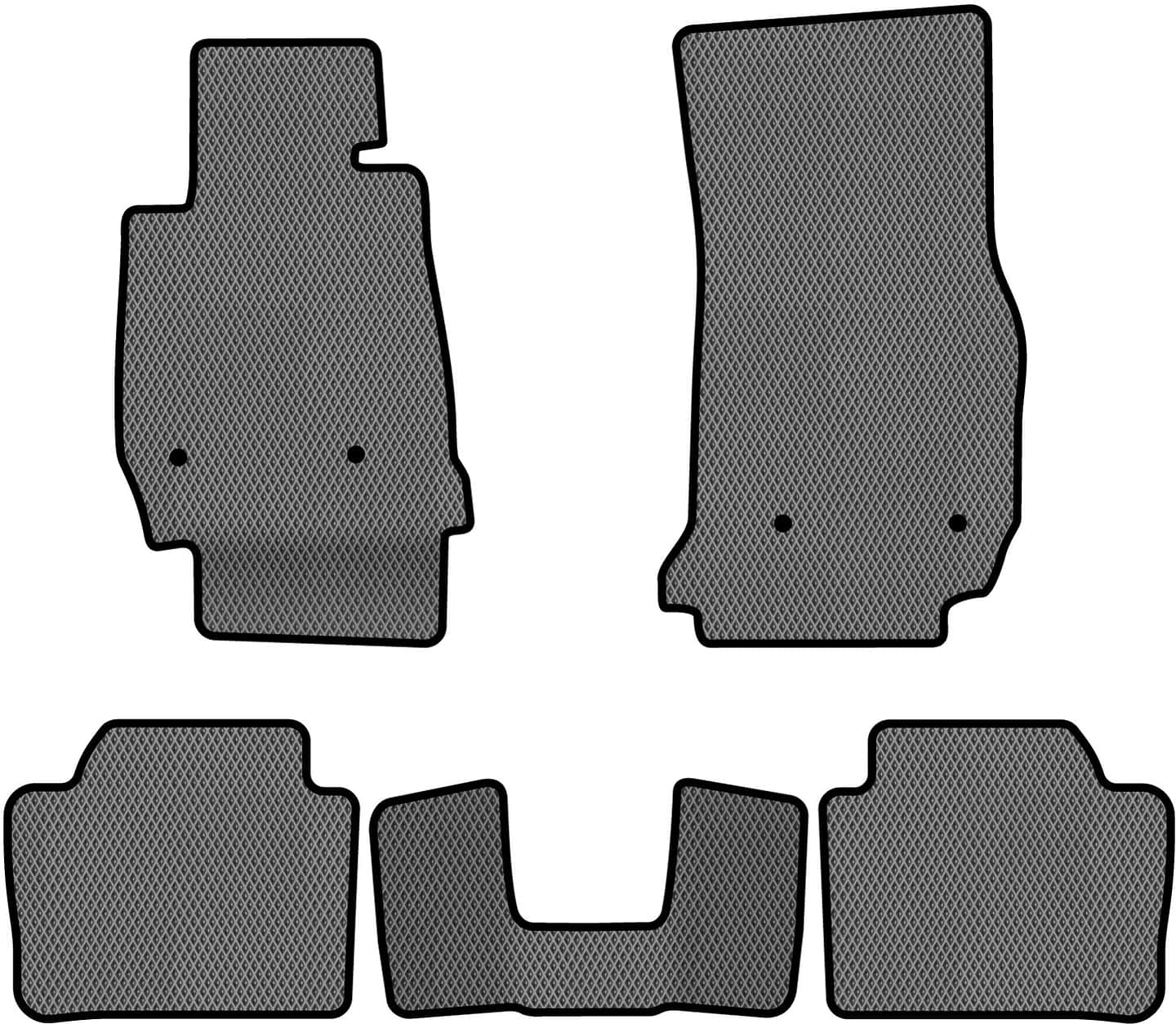 EVA коврики в салон авто EVAtech для 3 Series (F30) BMW 2012-2019 6 поколение Sedan USA BM1724CB5BW4RGB