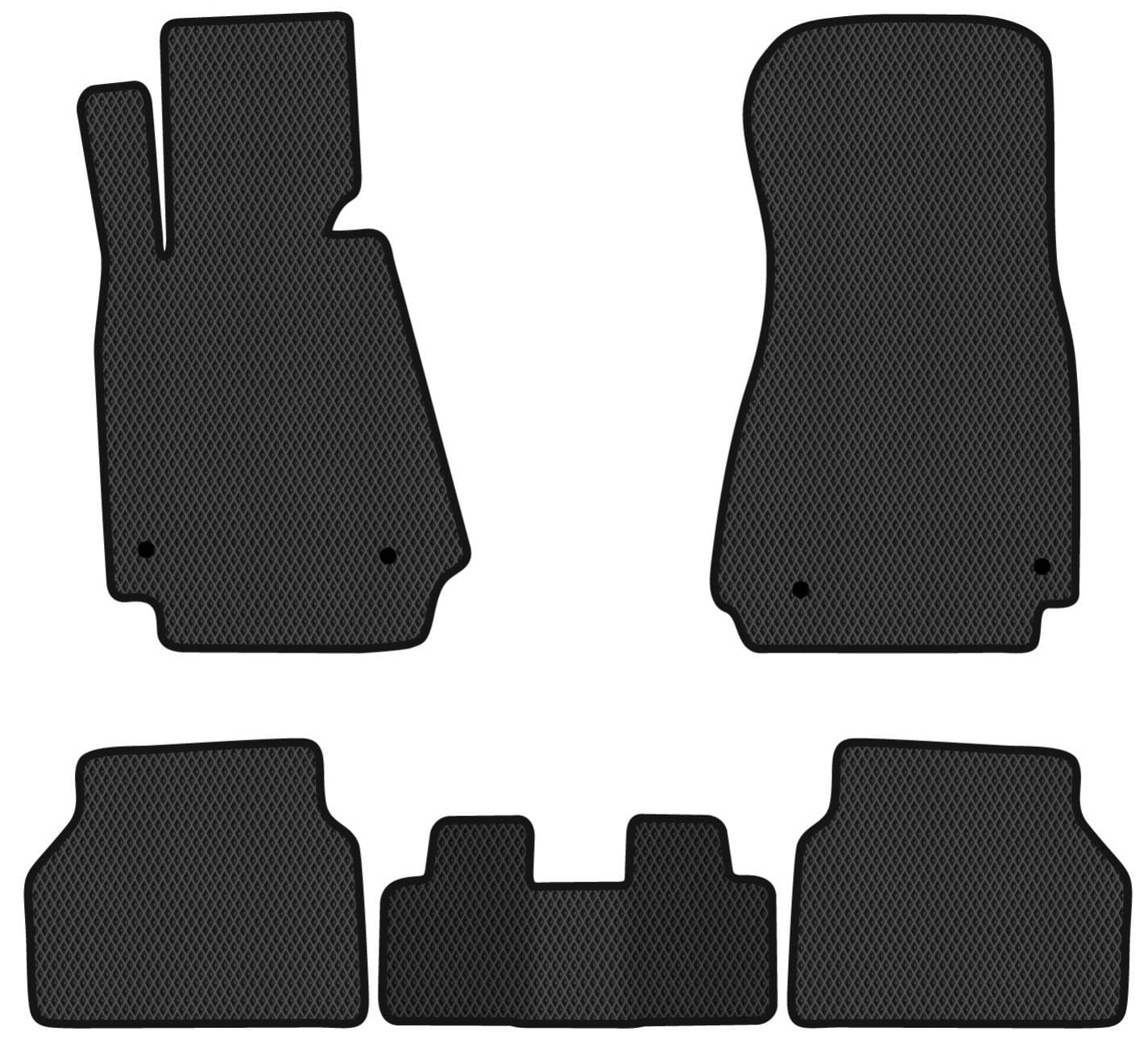 EVA коврики в салон авто EVAtech для 5 Series (E39) BMW 1995-2004 4 поколение Sedan EUBM21085C5BW4RBB