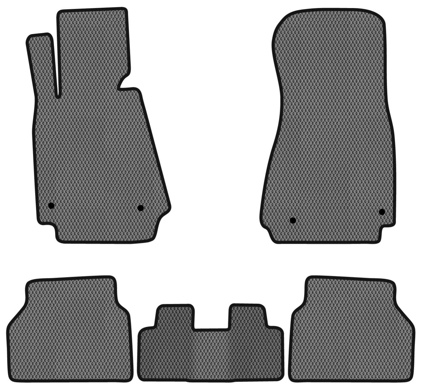 EVA коврики в салон авто EVAtech для 5 Series (E39) BMW 1995-2004 4 поколение Sedan EUBM21085C5BW4RGB