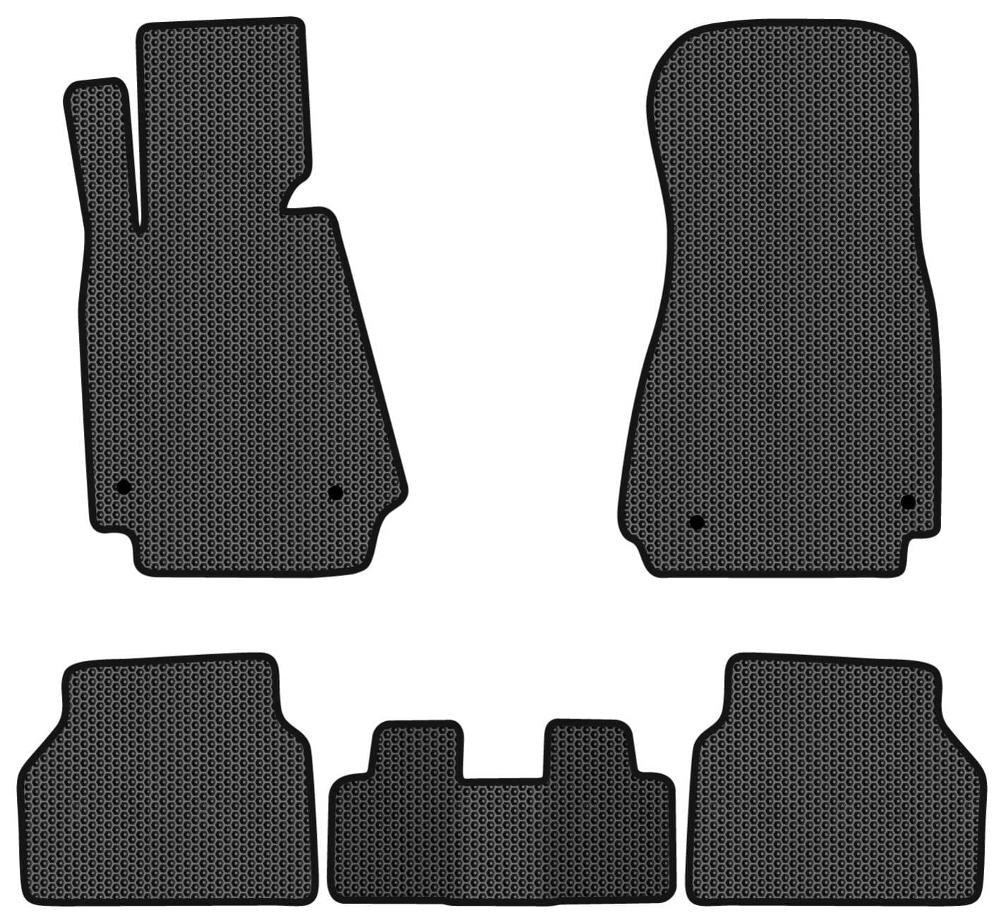 EVA коврики в салон авто EVAtech для 5 Series (E39) BMW 1995-2004 4 поколение Sedan EUBM21085C5BW4SBB