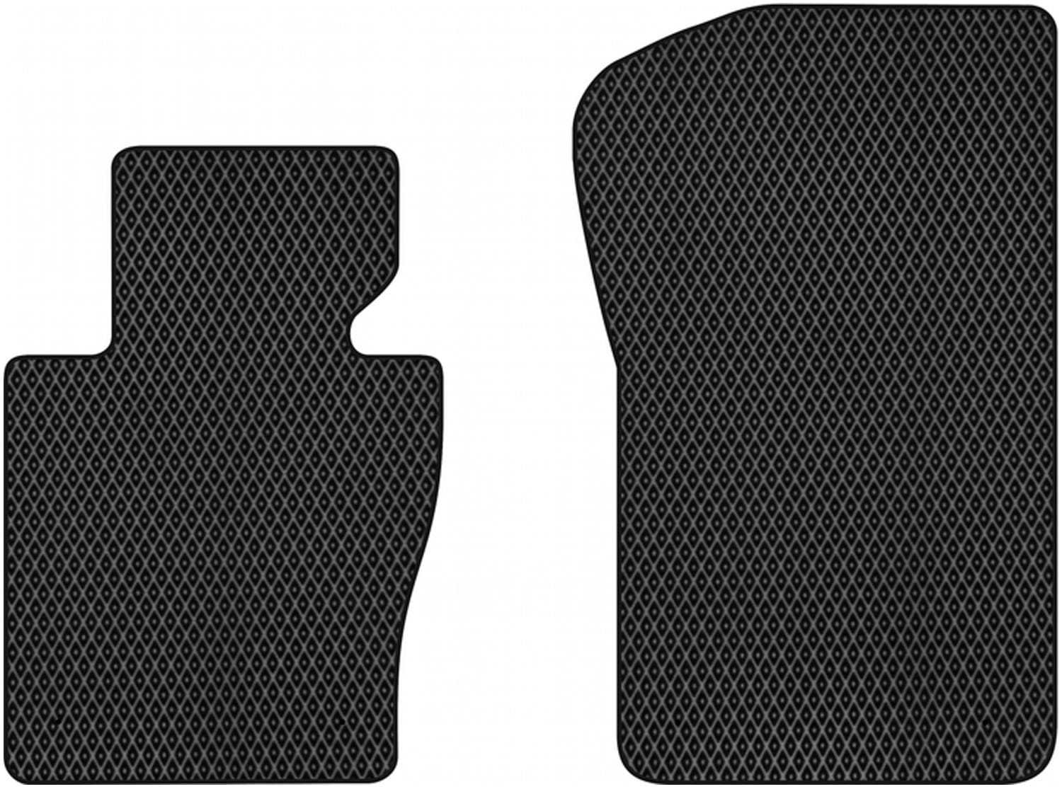 EVA килимки в салон авто передні EVAtech для X3 (E83) BMW 2003-2010 1 покоління SUV EU (BM22440AB2BM4RBB)