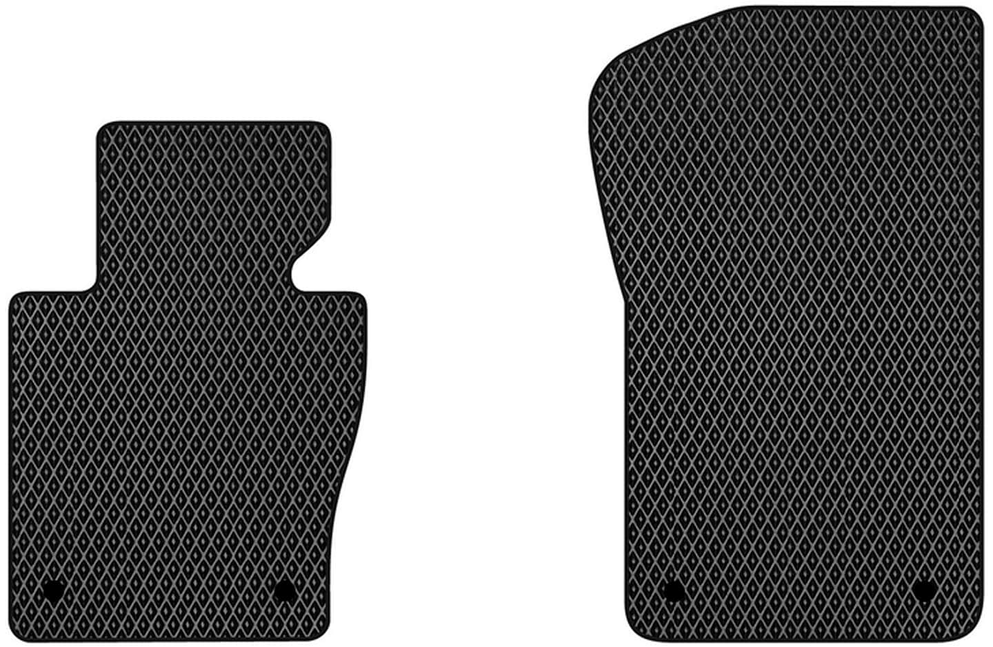 EVA килимки в салон авто передні EVAtech для X3 (E83) (4 clips) BMW 2003-2010 1 покоління SUV EU (BM22470AB2BW4RBB)