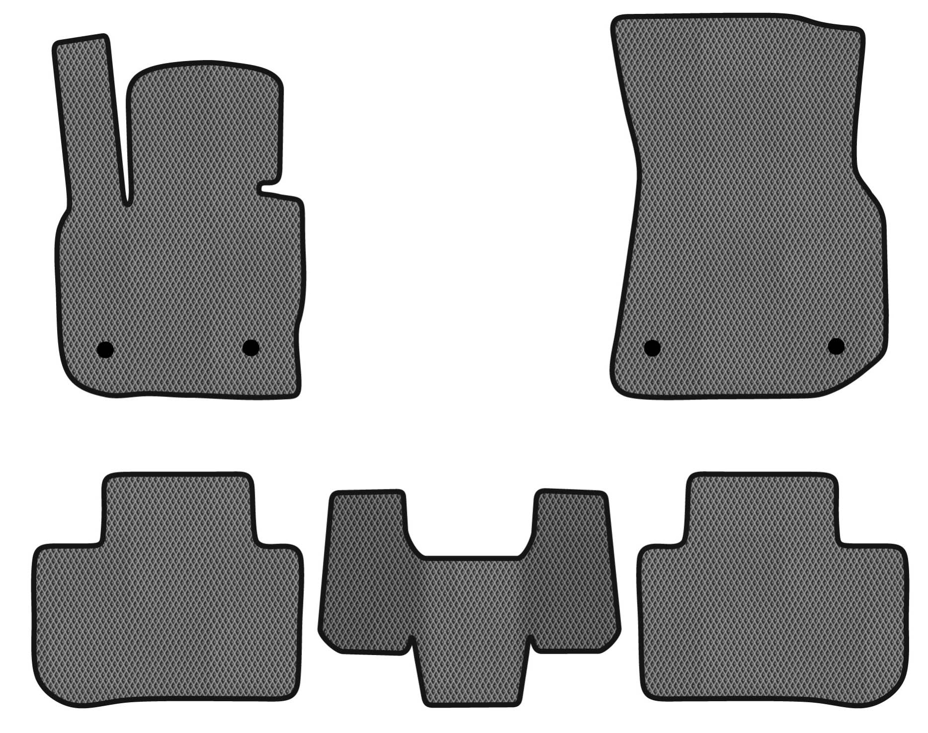EVA коврики в салон авто EVAtech для X3 (G01) BMW 2017 3 поколение SUV EU BM2764C5BW4RGB