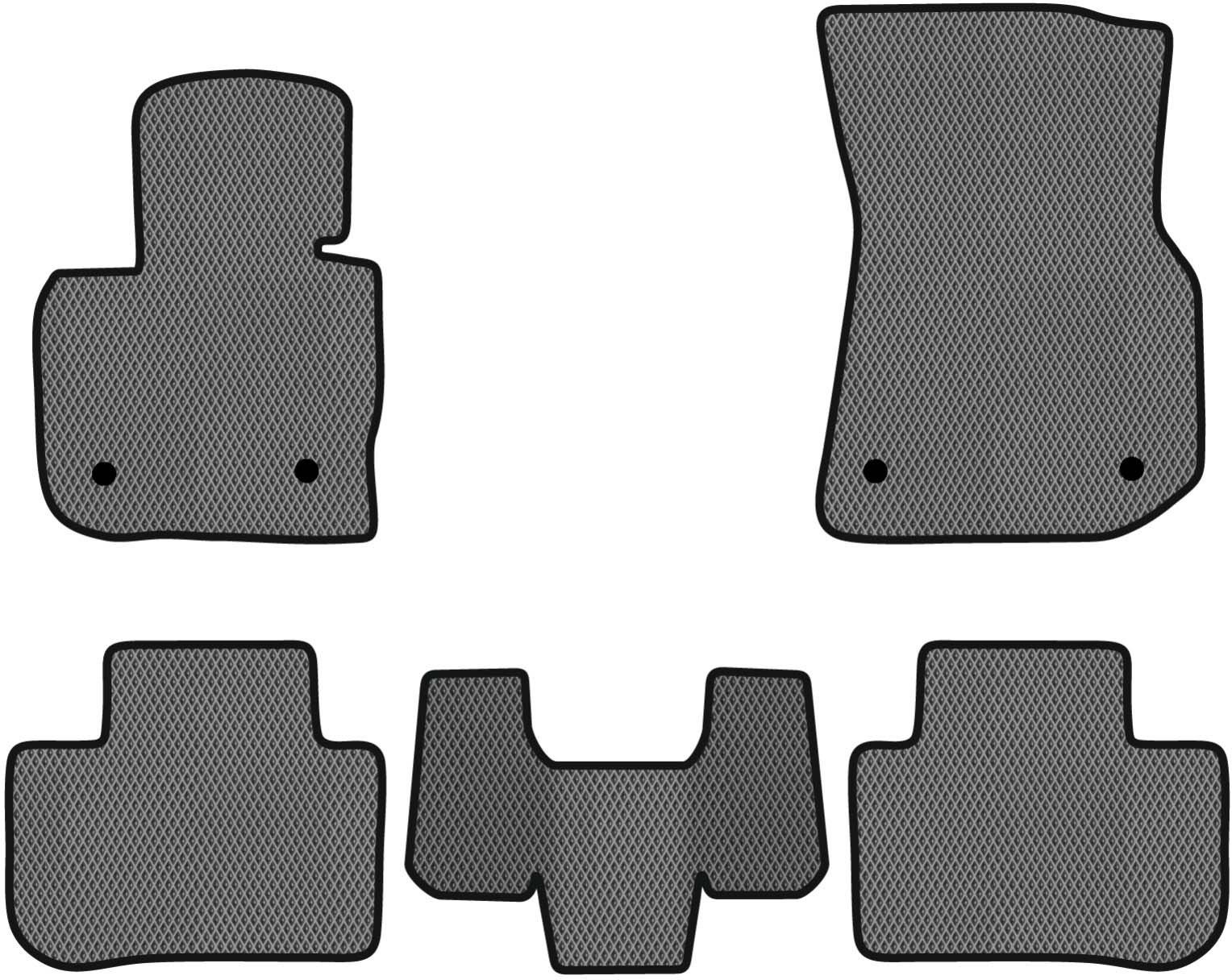 EVA коврики в салон авто EVAtech для X3 (G01) BMW 2017 3 поколение SUV EU BM2764CB5BW4RGB
