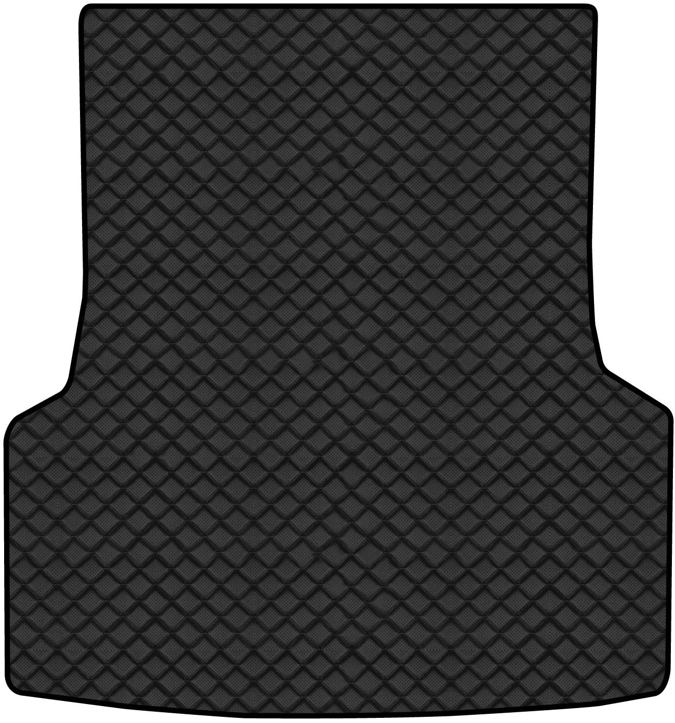 Коврик из экокожи в багажник авто EVAtech для 3 Series (E90) BMW 2005-2013 5 поколение Sedan EU BM2861B1BBLB