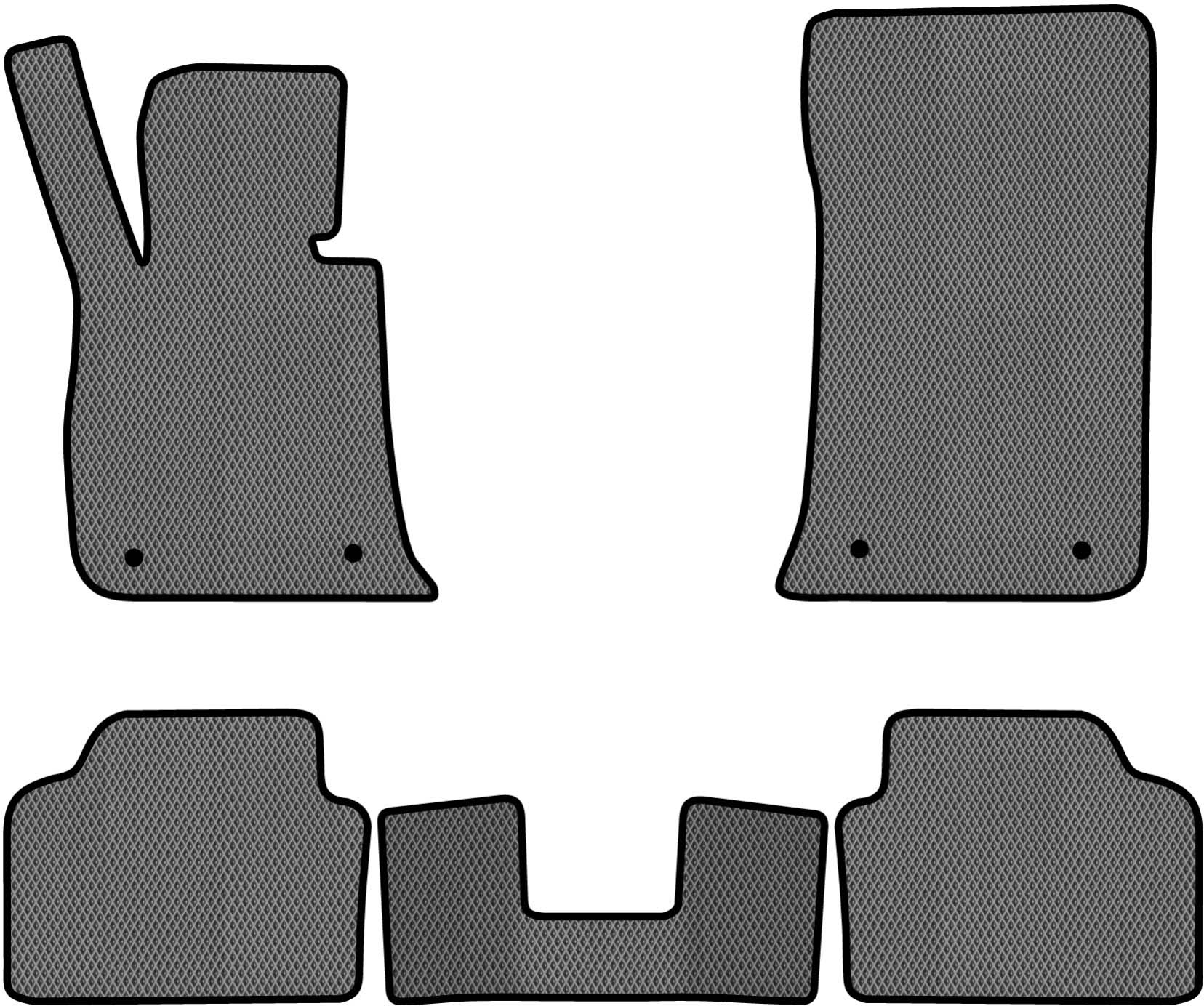 EVA коврики в салон авто EVAtech для 3 Series (E90) BMW 2005-2013 5 поколение Sedan EU BM2861C5BW4RGB