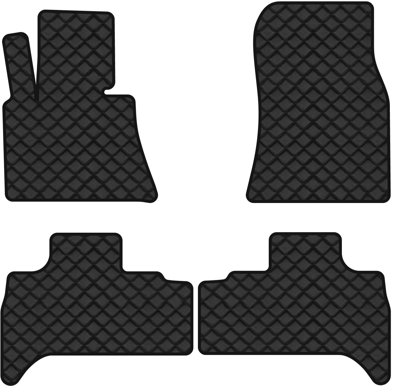 Коврики из экокожи в салон авто EVAtech ECO для X5 (E53) BMW 1999-2003 1 поколение SUV EU BM323PC4BBB