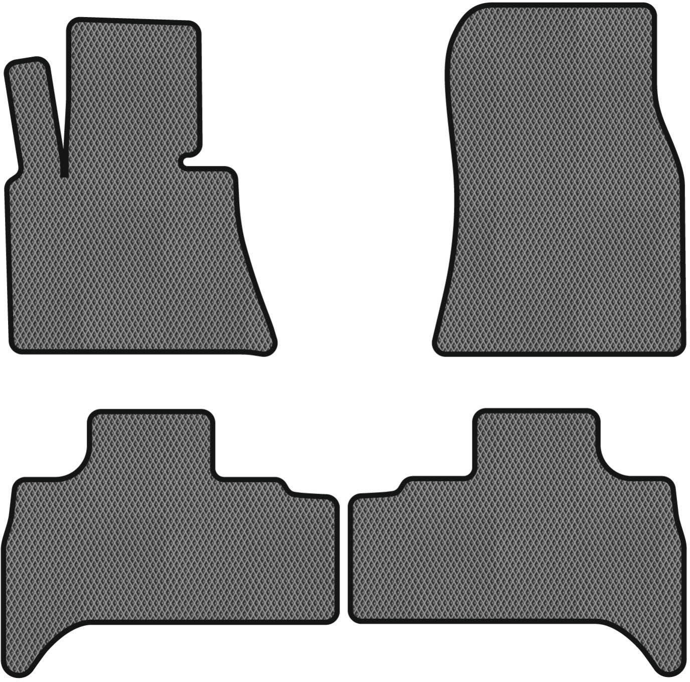 EVA коврики в салон авто EVAtech для X5 (E53) BMW 1999-2003 1 поколение SUV EU(BM323PC4RGB)