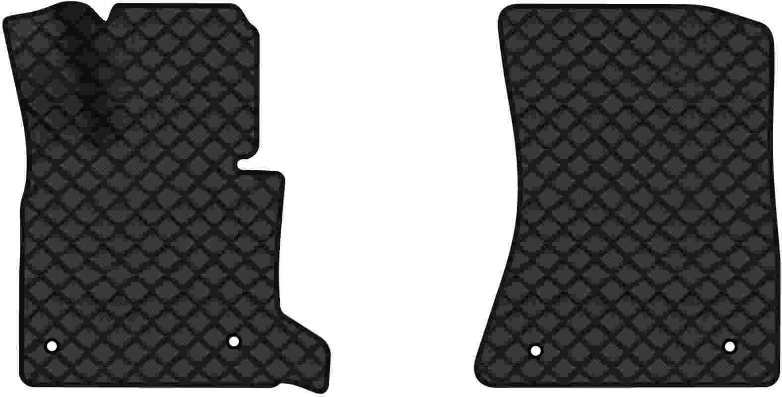 Килимки з екошкіри в салон авто передні EVAtech ECO для X5 (E70) (open threshold) BMW 2006-2013 2 покоління SUV EU BM325AD2BW4BBB