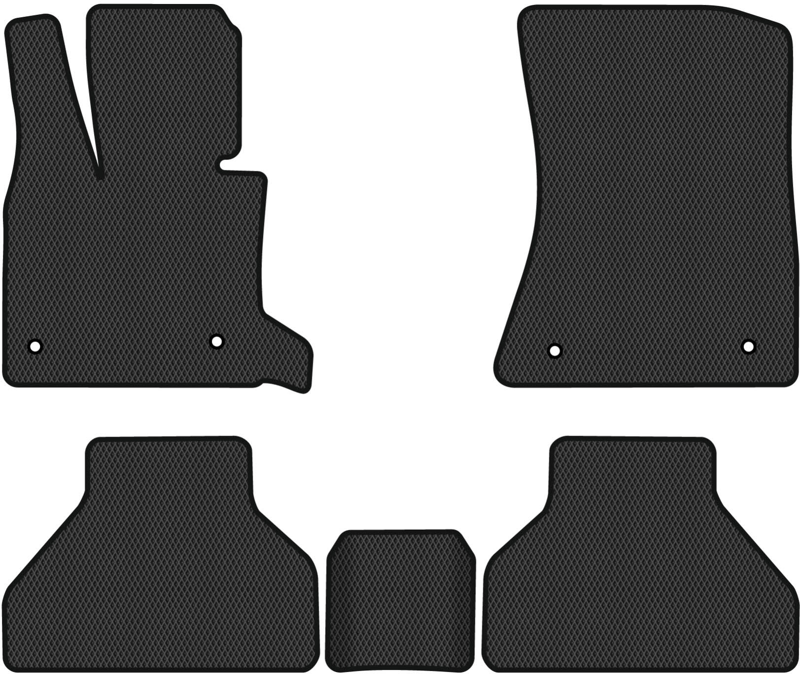 EVA килимки в салон авто EVAtech для X5 (E70) (open threshold) BMW 2006-2013 2 покоління SUV EU(BM325C5BW4RBB)
