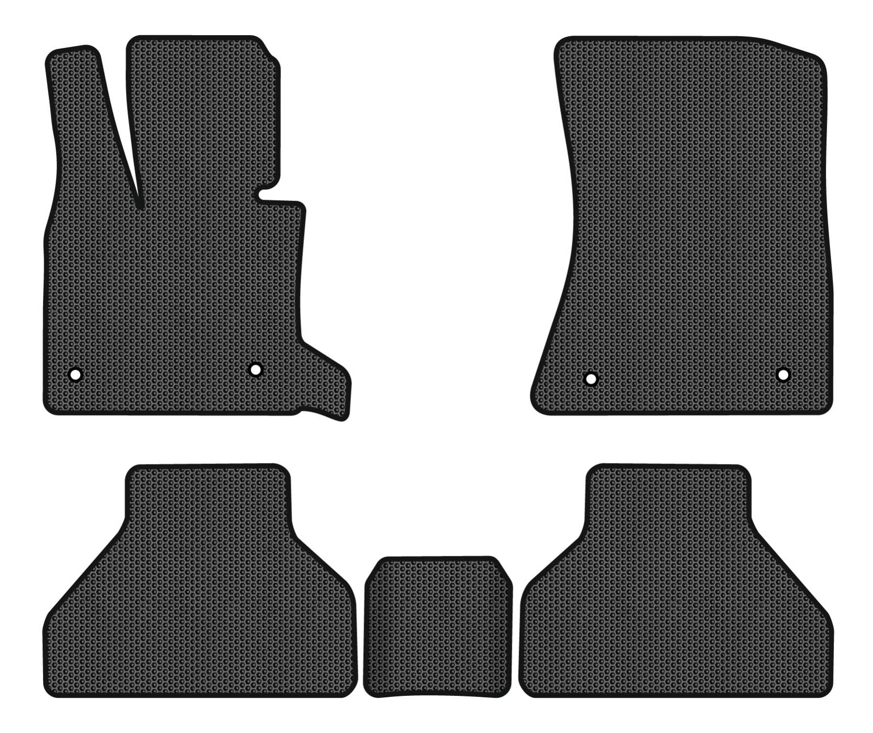 EVA килимки в салон авто EVAtech для X5 (E70) (open threshold) BMW 2006-2013 2 покоління SUV EU (BM325C5BW4SBB)