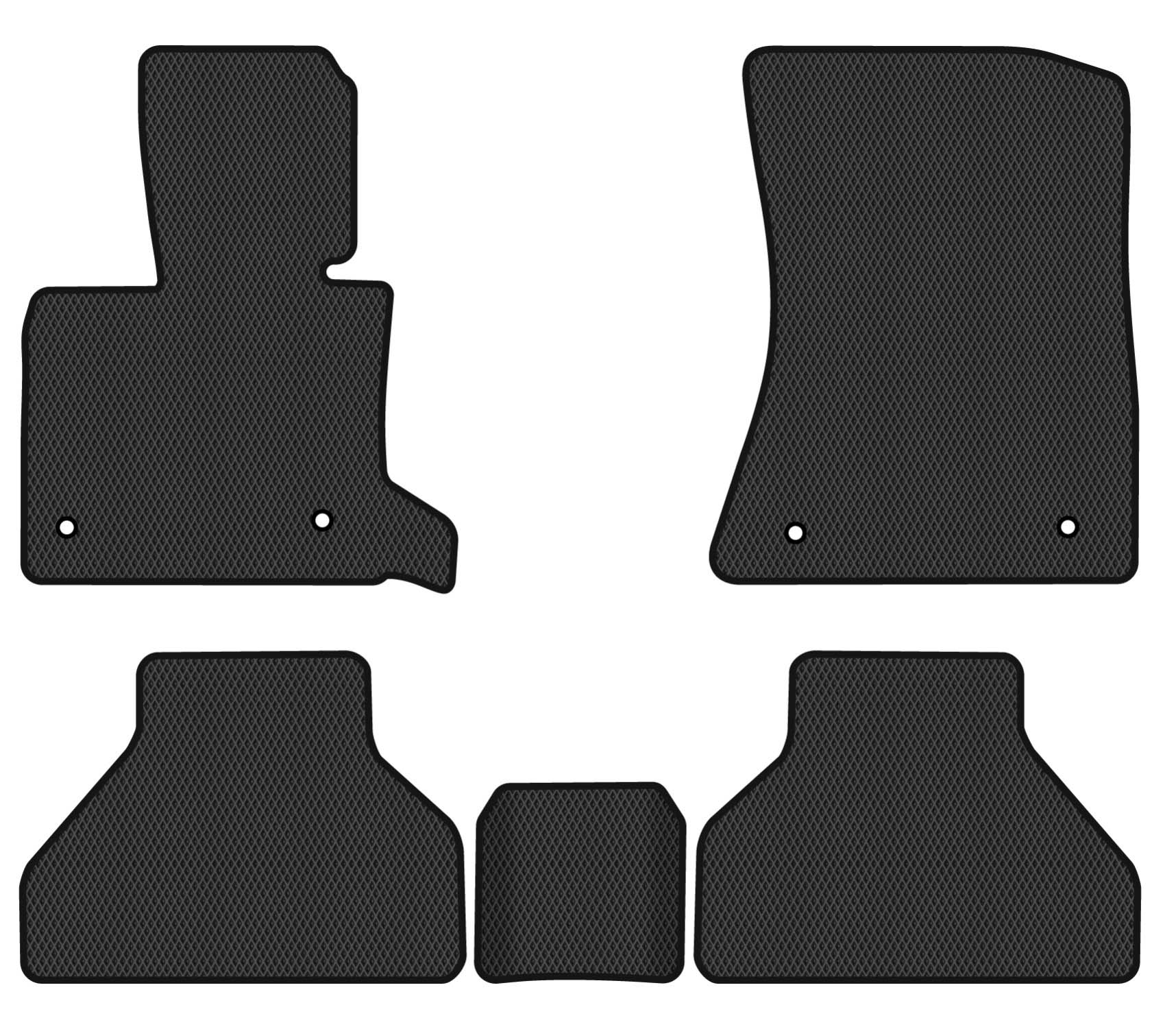 EVA килимки в салон авто EVAtech для X5 (E70) (open threshold) BMW 2006-2013 2 покоління SUV EU (BM325CB5BW4RBB)