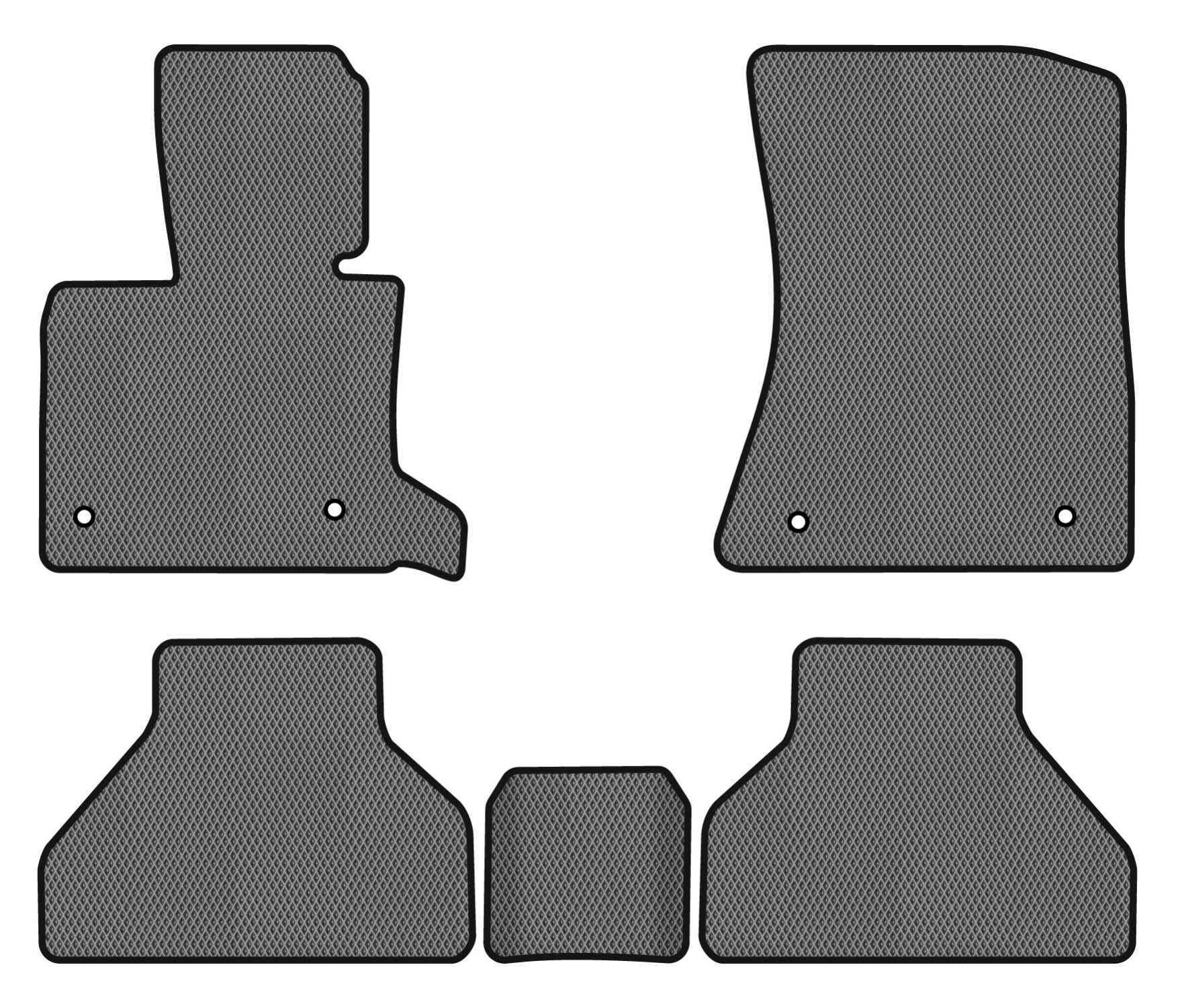 EVA килимки в салон авто EVAtech для X5 (E70) (open threshold) BMW 2006-2013 2 покоління SUV EU (BM325CB5BW4RGB)