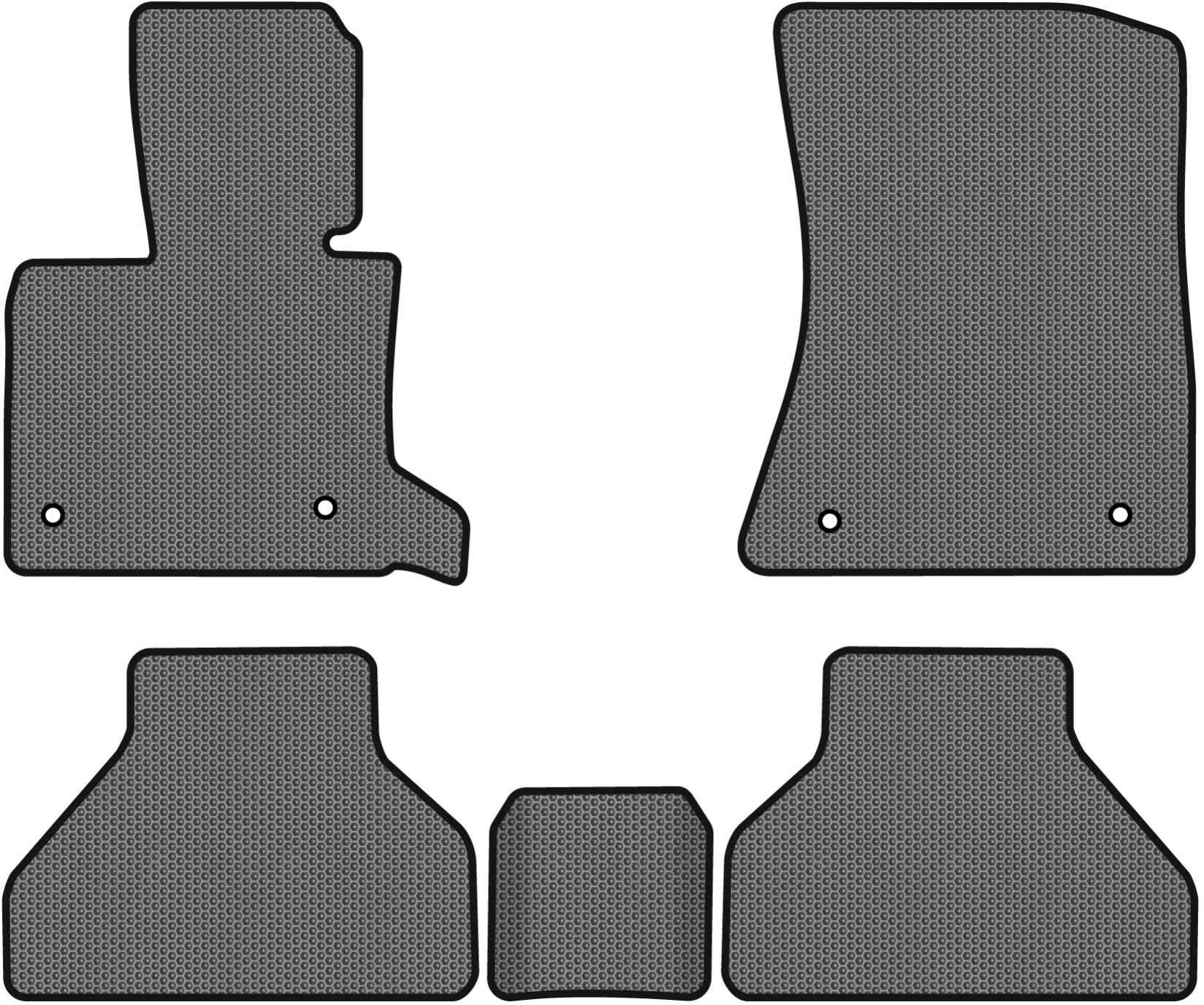 EVA коврики в салон авто EVAtech для X5 (E70) (open threshold) BMW 2006-2013 2 поколение SUV EU (BM325CB5BW4SGB)