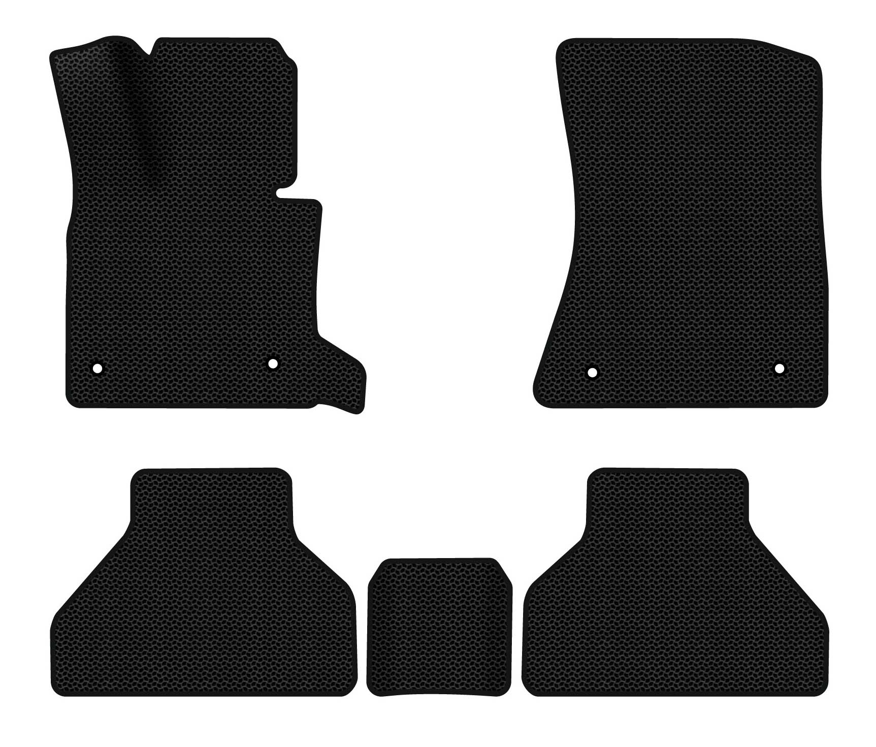 EVA килимки в салон авто EVAtech для X5 (E70) (open threshold) BMW 2006-2013 2 покоління SUV EU (BM325CD5BW4KBB)