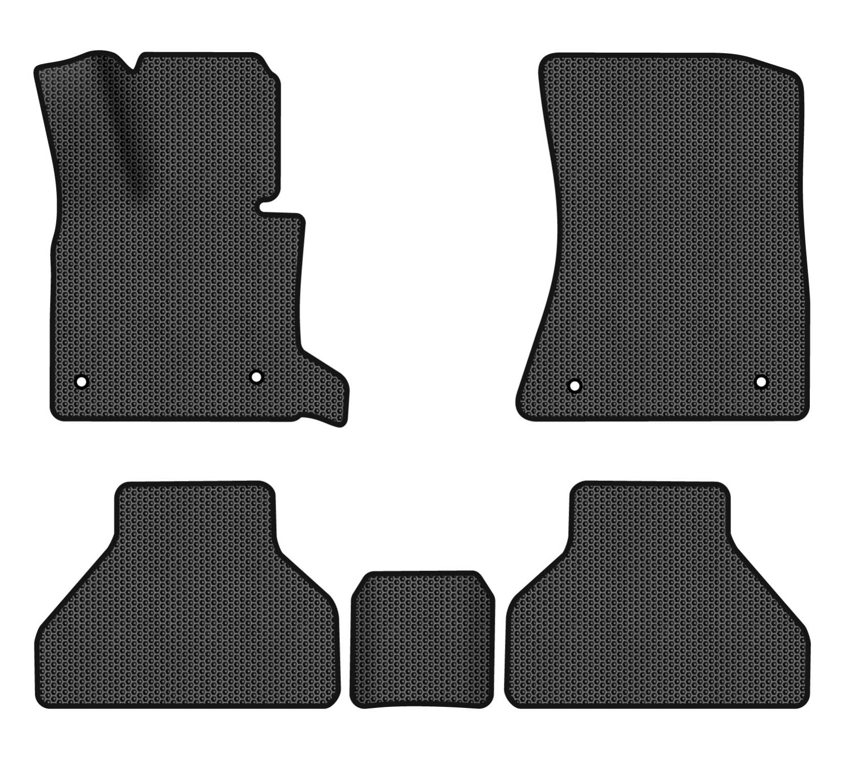 EVA килимки в салон авто EVAtech для X5 (E70) (open threshold) BMW 2006-2013 2 покоління SUV EU (BM325CD5BW4SBB)