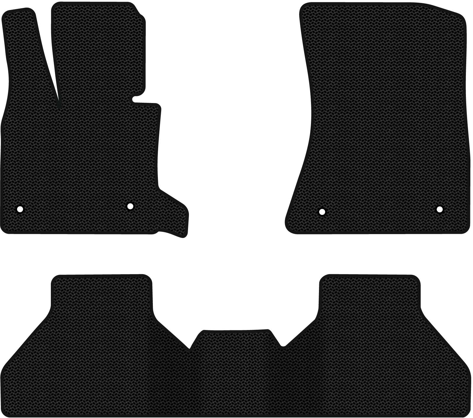 EVA килимки в салон авто EVAtech для X5 (E70) (open threshold) BMW 2006-2013 2 покоління SUV EU (BM325Z3BW4KBB)