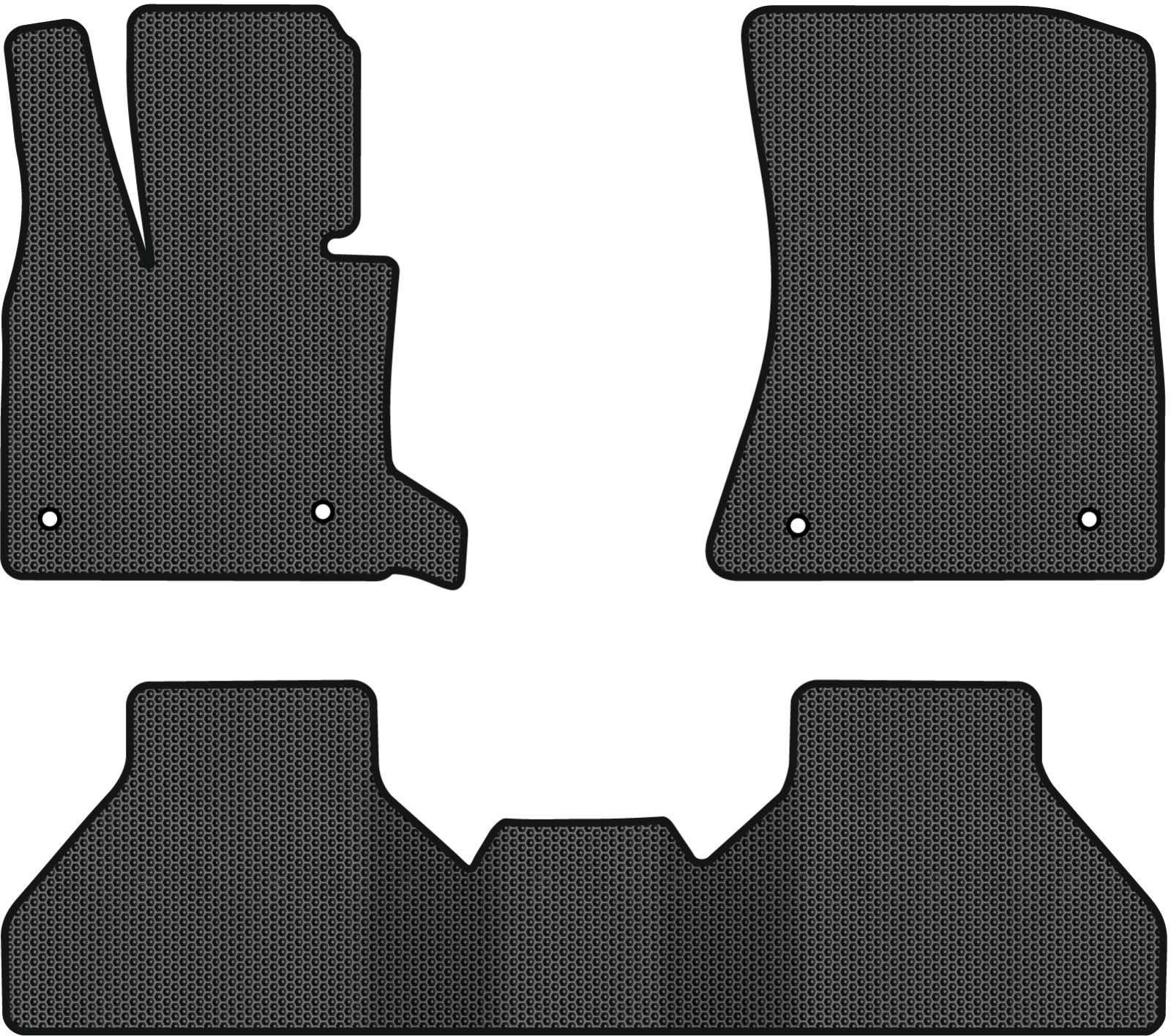 EVA коврики в салон авто EVAtech для X5 (E70) (open threshold) BMW 2006-2013 2 поколение SUV EU (BM325Z3BW4SBB)