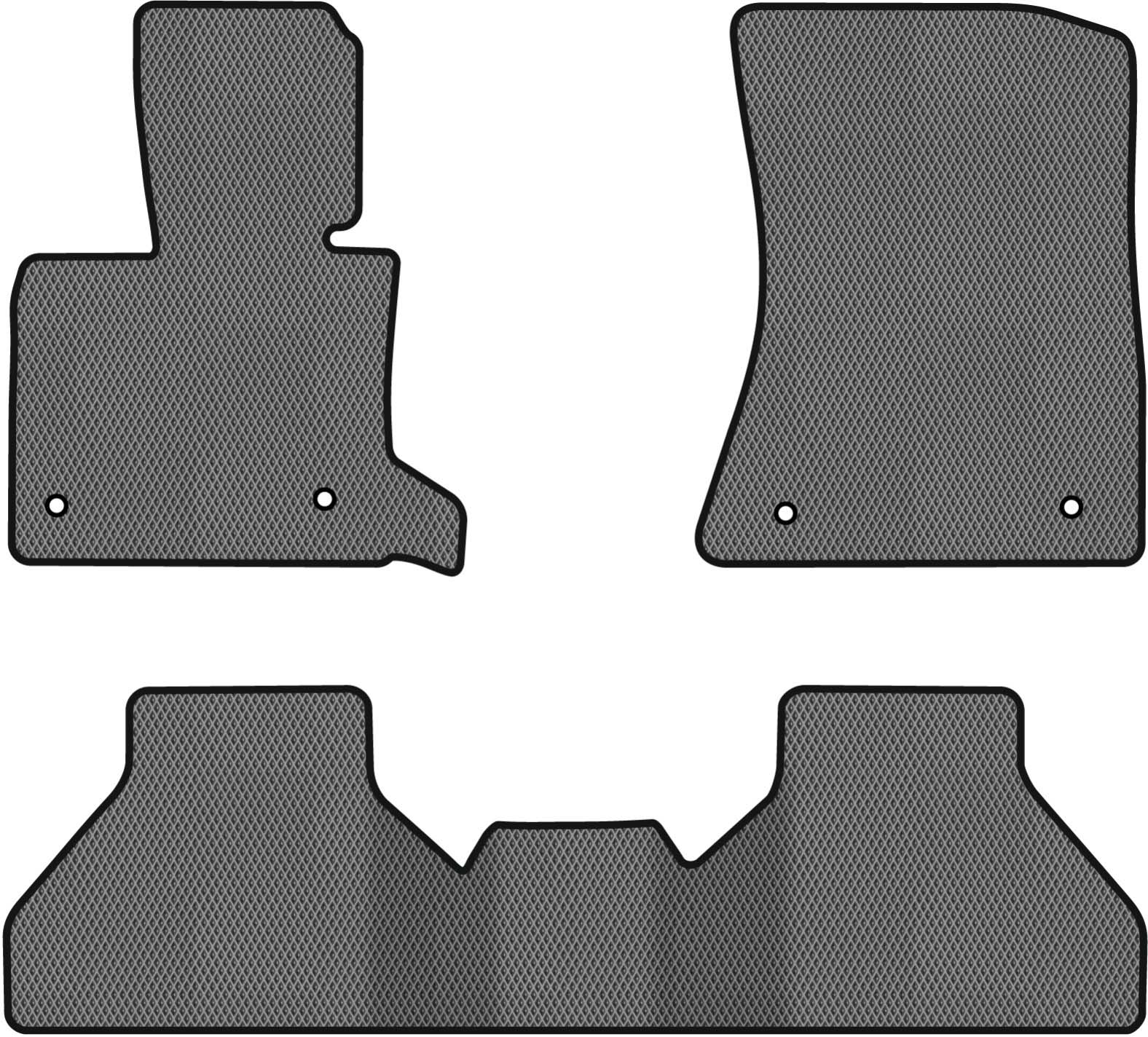 EVA килимки в салон авто EVAtech для X5 (E70) (open threshold) BMW 2006-2013 2 покоління SUV EU (BM325ZB3BW4RGB)
