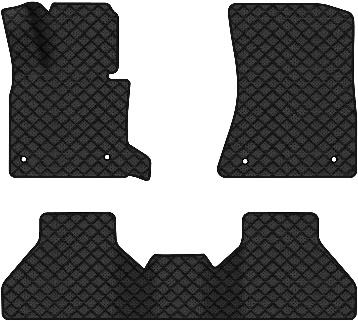 Коврики из экокожи в салон авто EVAtech ECO для X5 (E70) (open threshold) BMW 2006-2013 2 поколение SUV EU BM325ZD3BW4BBB