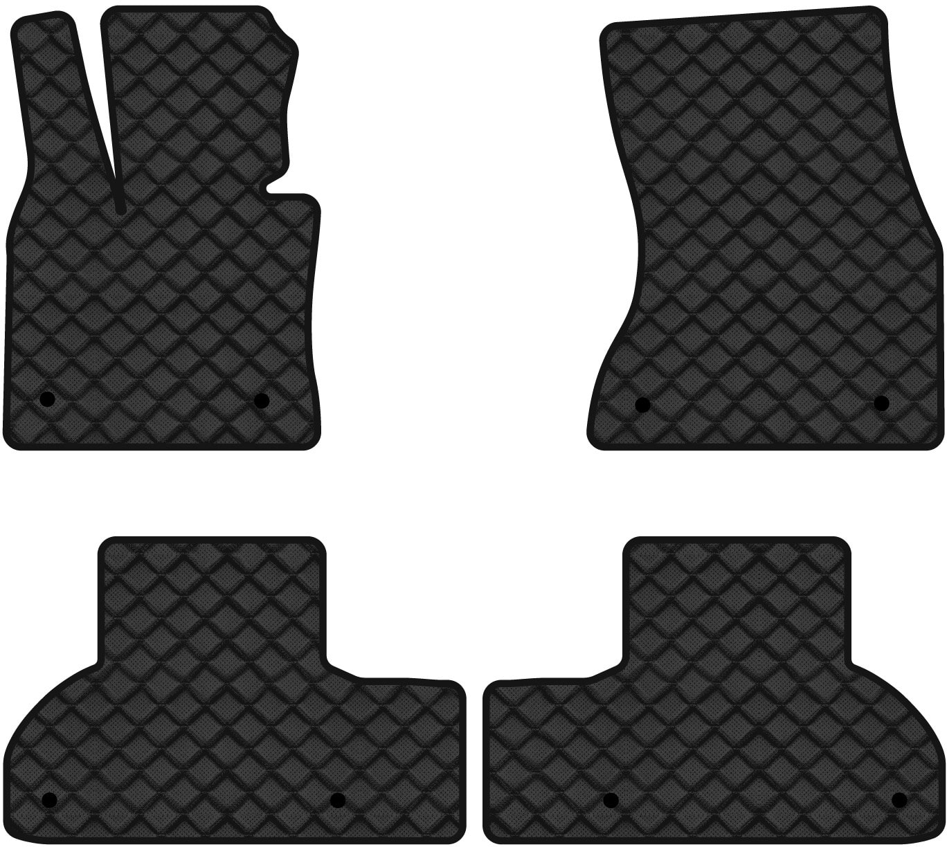 Коврики из экокожи в салон авто EVAtech ECO для X5 (F15) BMW 2013-2018 3 поколение SUV USA BM32738PC4BW8BBB