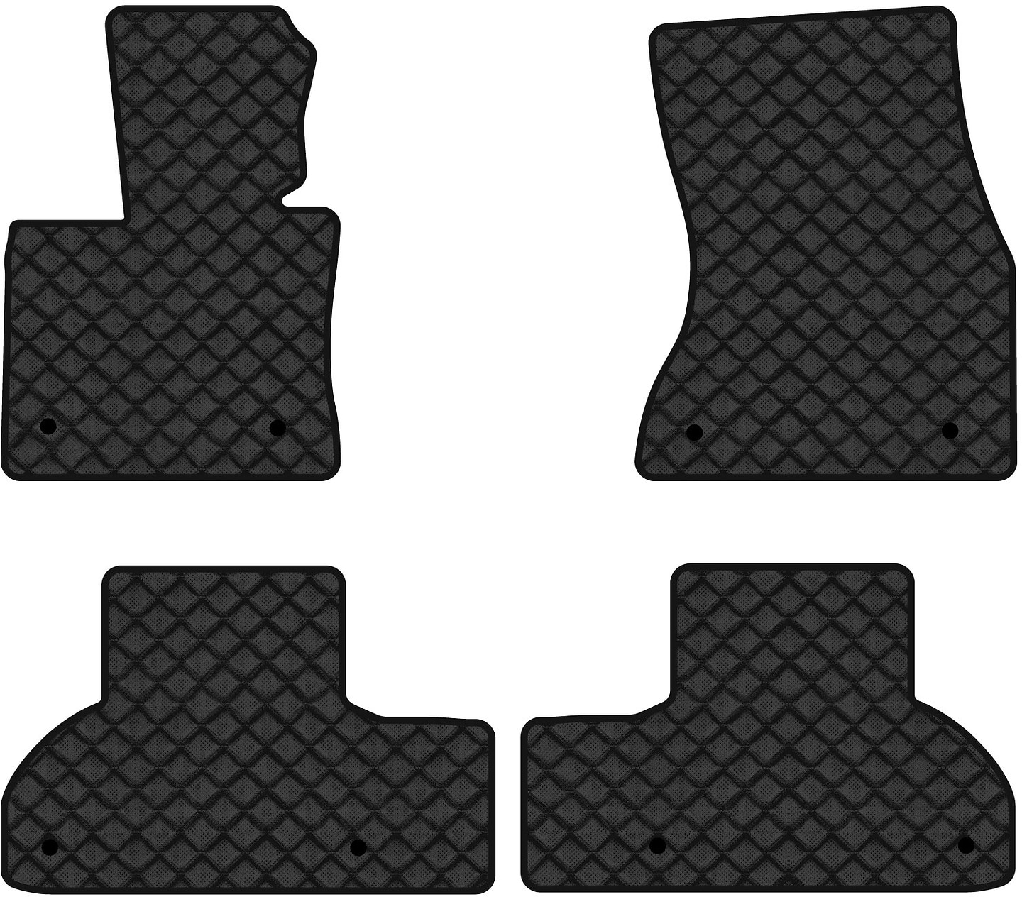 Коврики из экокожи в салон авто EVAtech ECO для X5 (F15) BMW 2013-2018 3 поколение SUV EU BM330PBC4BW8BBLB