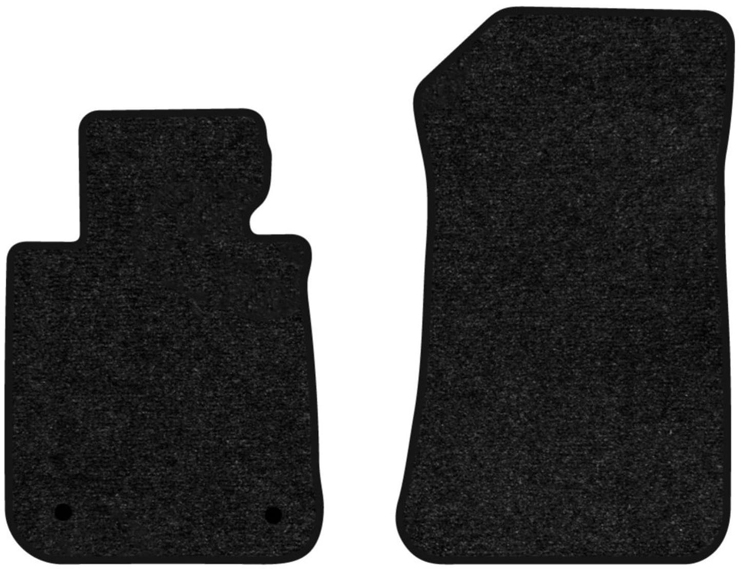 Килимки ворсові в салон авто EVAtech Standard для BMW 1 Series (E81) 2004-2013 1 покоління Htb EU чорний кант BM44382AB2BW2VEB