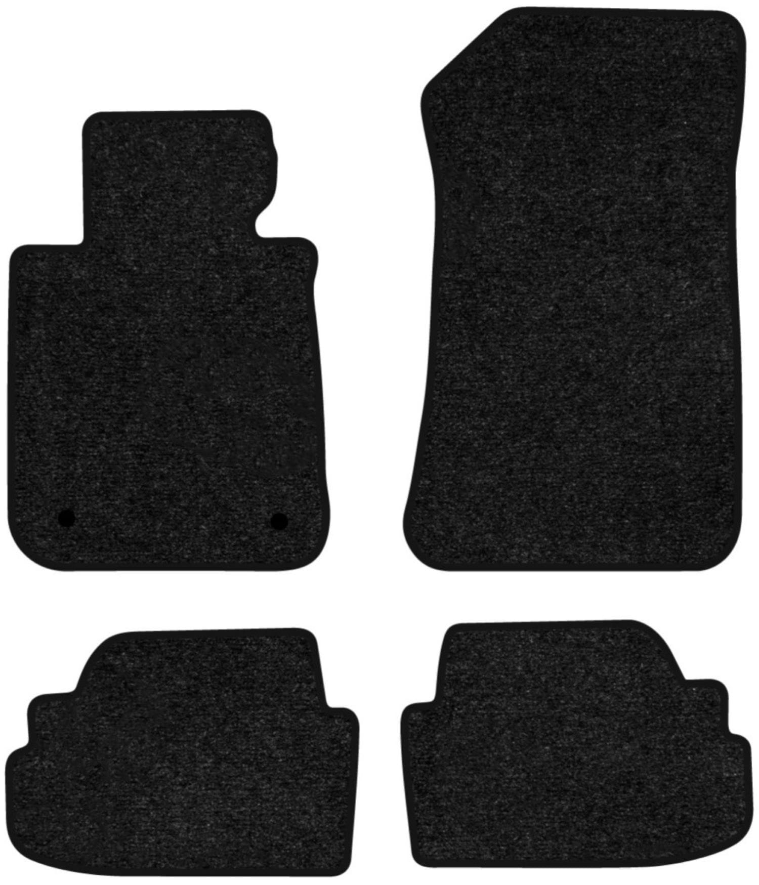 Коврики ворсовые в салон авто EVAtech Standard для BMW 1 Series (E81) 2004-2013 1 поколение Htb EU черный кант BM44382PB4BW2VEB