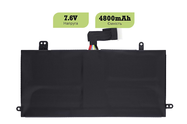 Фото - Акумулятор для ноутбука 1stCharger 7.6V 4800mAh Black (BN1st4031)