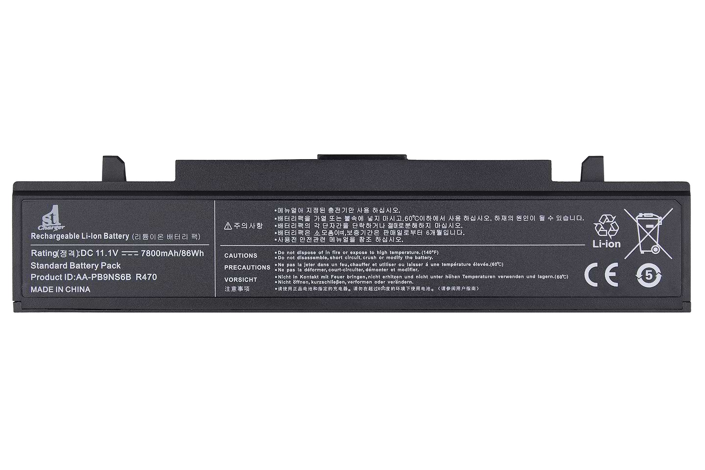 Аккумулятор для ноутбука 1stCharger 11.1V 7800mAh Black (BN1st5004)