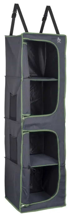 Органайзер для хранения Bo-camp шкаф подвесной складной 4 Compartments 2 Doors Anthracite (1709380)