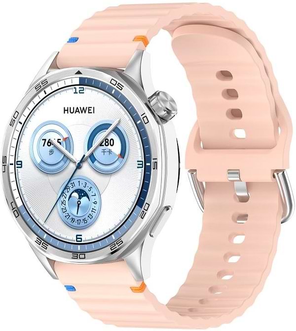 Фото - Ремінець для смарт-годинника BeCover Ribbed Tape (22mm) for Huawei Watch GT 5 / GT 4 (46mm) / GT 3 (46mm) / GT 2 (46mm) / GT 2 Pro / Watch GS Pro Pink (714290)