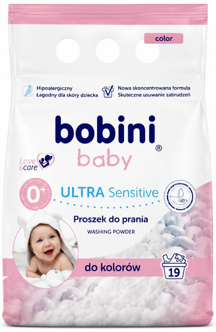 Пральний порошок Bobini для кольор. дит. реч. гіпоалергенний 1,425 кг 0+ (48490)