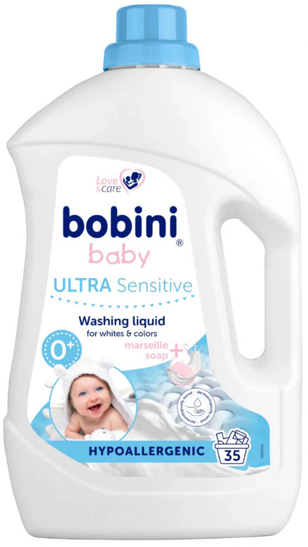 Гель для прання Bobini біл. та кольор. дит. реч. з алое гіпоалергенний 1,5 л 0+ (49626)