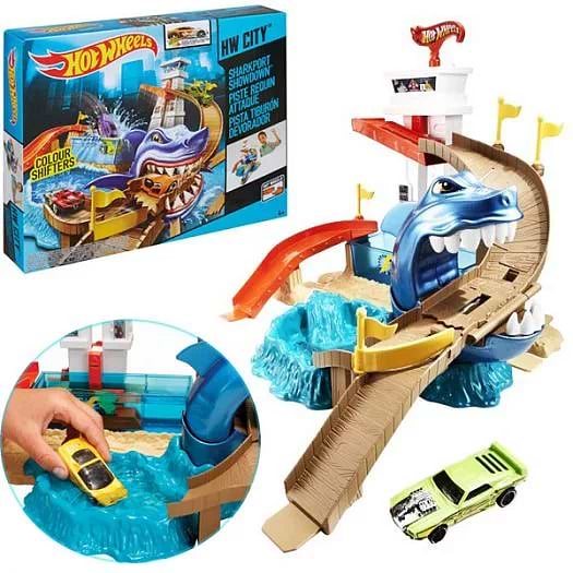 Фото - Трек Hot Wheels Полювання на акулу серії Зміни колір (BGK04)