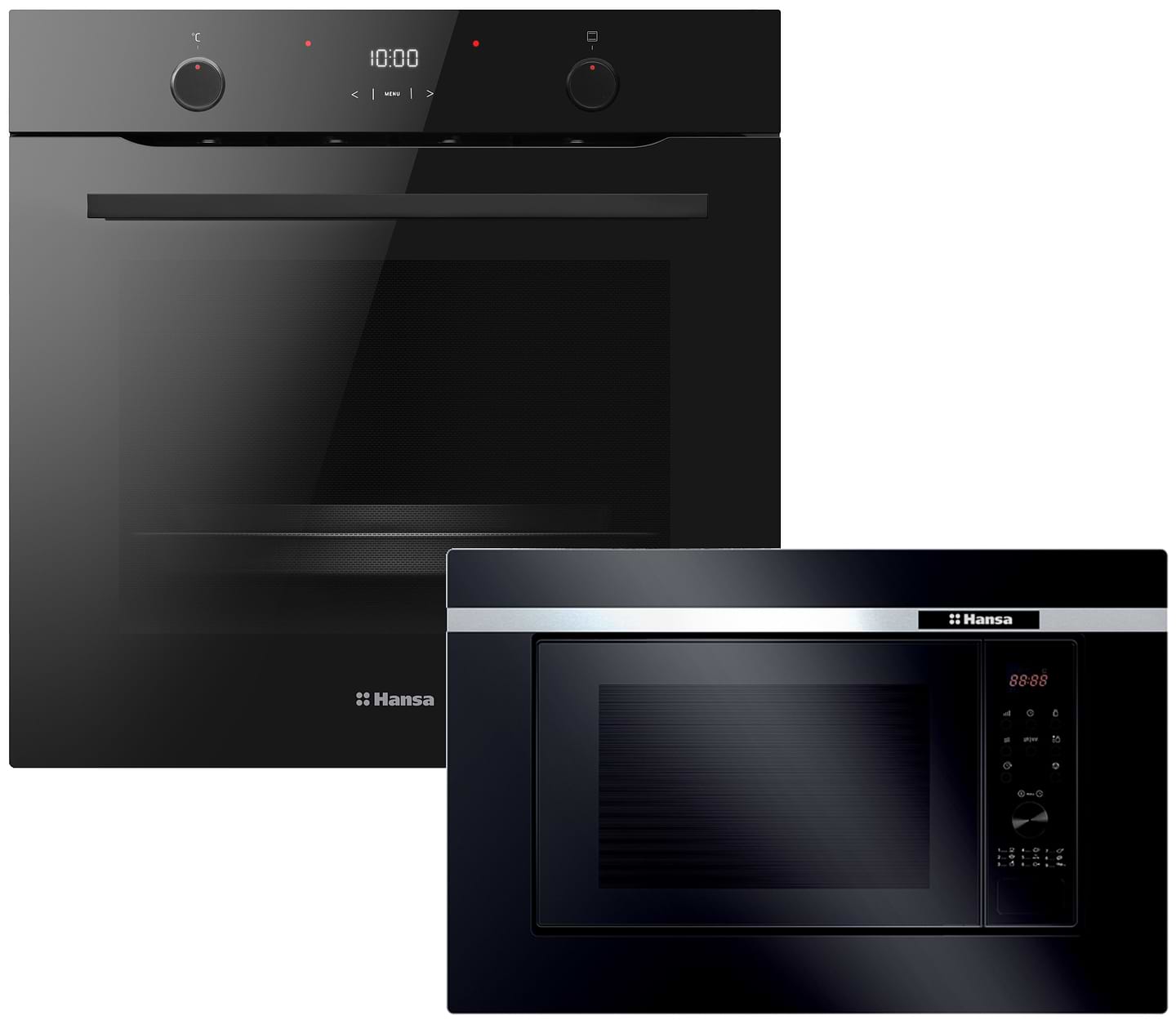 Комплект техники Hansa Духовой шкаф + Микроволновая печь встраиваемая Hansa BOES68422 + AMG20BFH - Фото 1