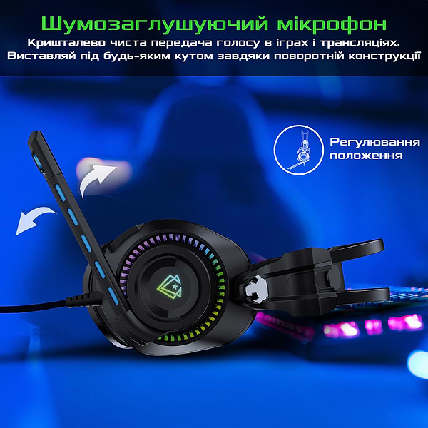 Фото - Гарнитура проводная игровая Vertux Bogota.Black