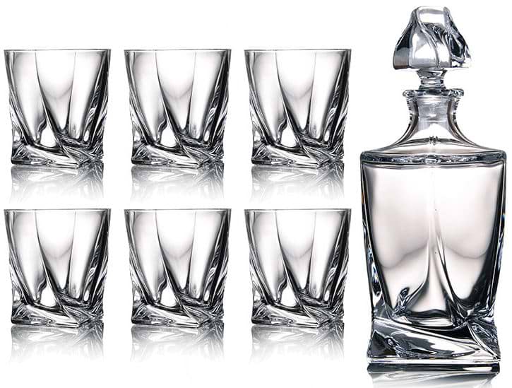 Набор стаканов для виски Bohemia Quadro 7 пр. (024-046)