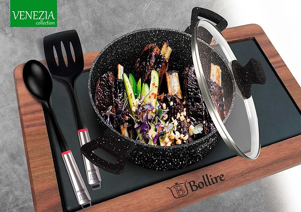 Фото - Каструля Bollire з кришкою 4,5 л 24 см Venezia