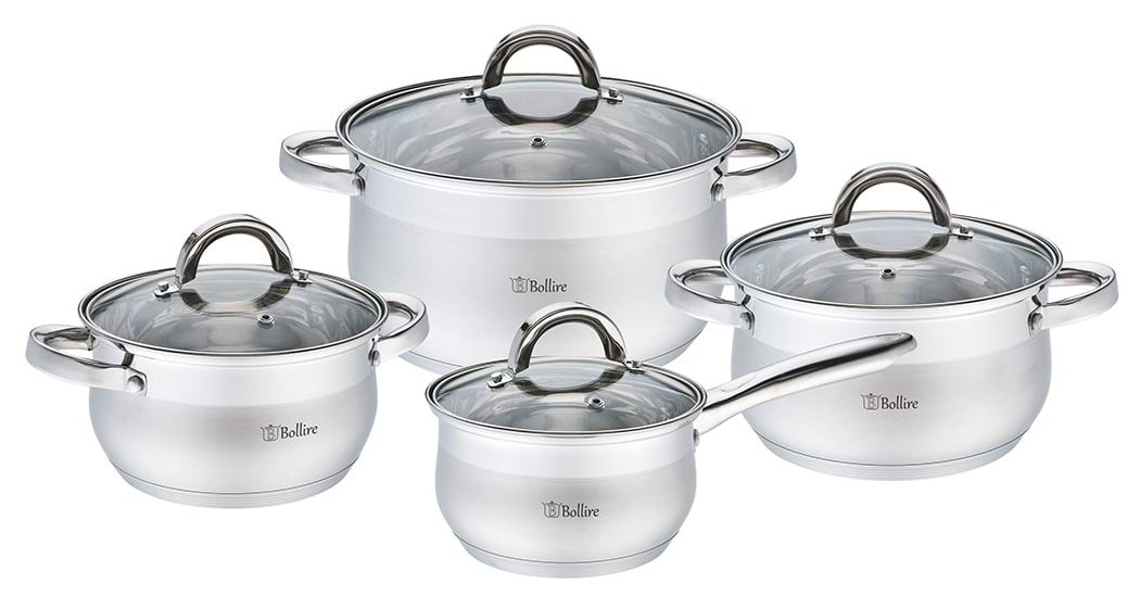 Купити Набір посуду Bollire BR-4008 8 шт. - Фото 1 Набір посуду Bollire BR-4008 8 шт. - Фото 1