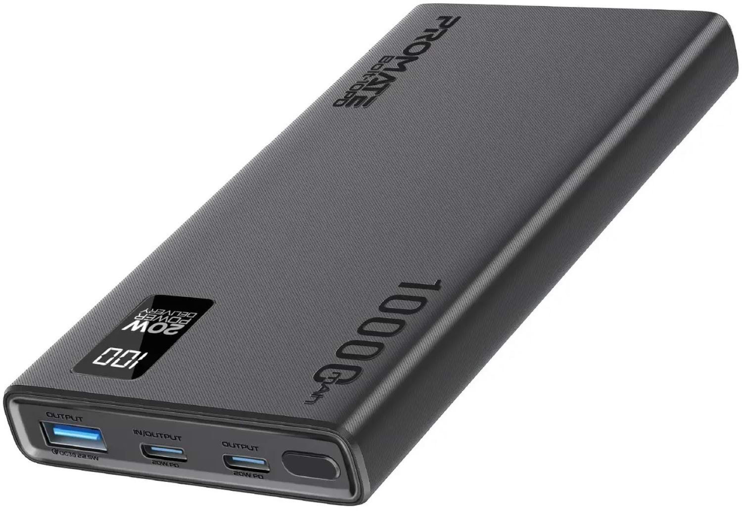 Батарея мобільна Promate 10000mAh (bolt-10pd.black)