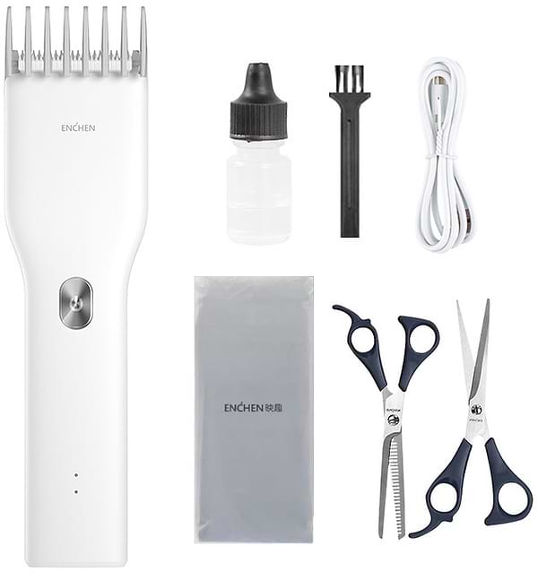 Фото - Уценка - Машинка для стрижки волос Enchen Boost White Set