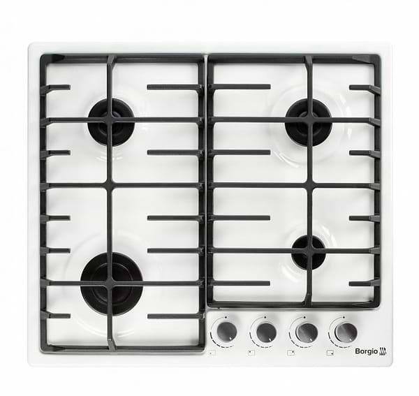 Фото - Варильна поверхня газова Borgio 6940-17 FFD White Enamelled