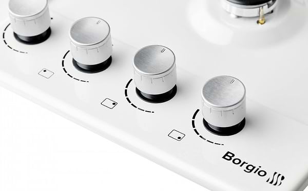 Фото - Варильна поверхня газова Borgio 6940-17 FFD White Enamelled